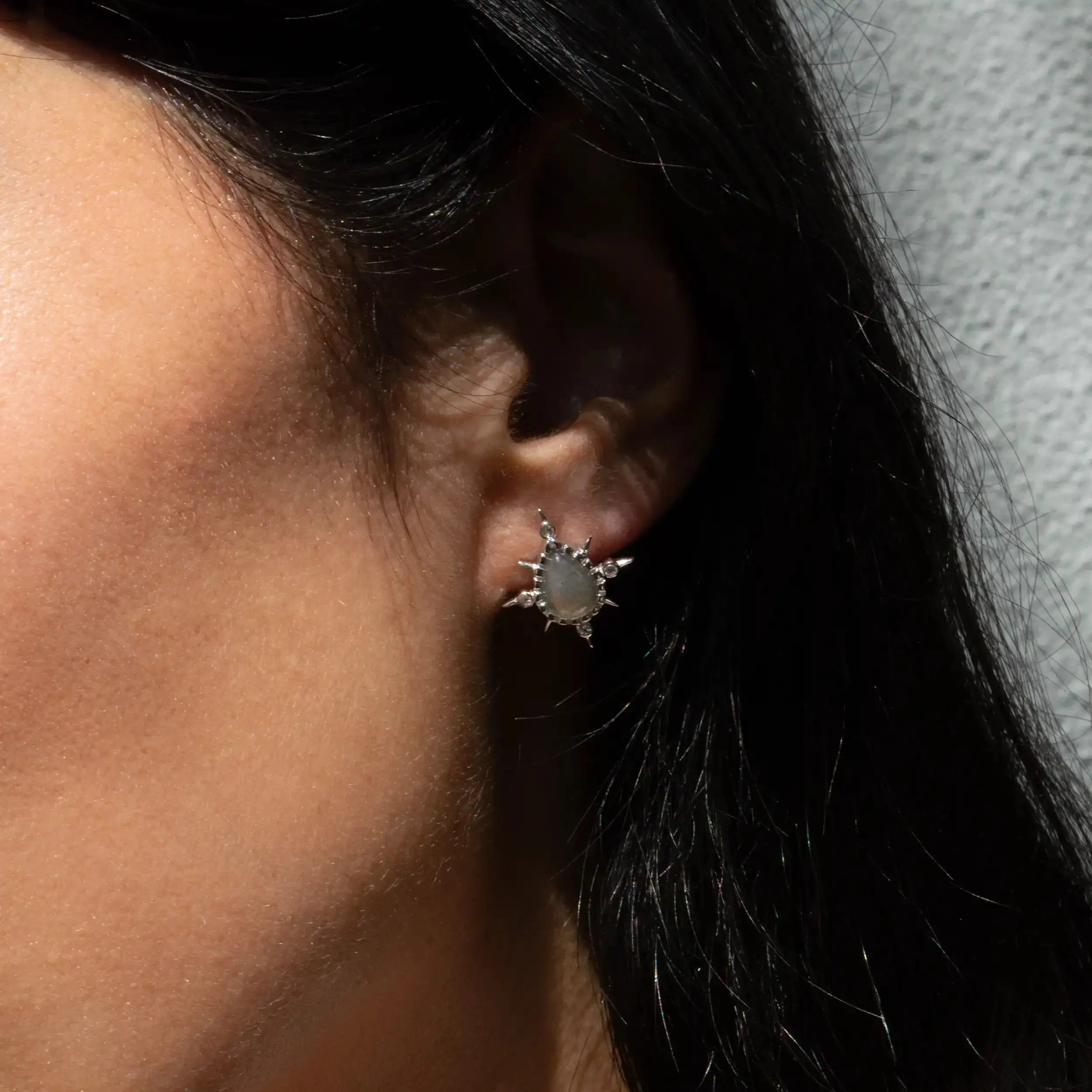Compass Pear Studs