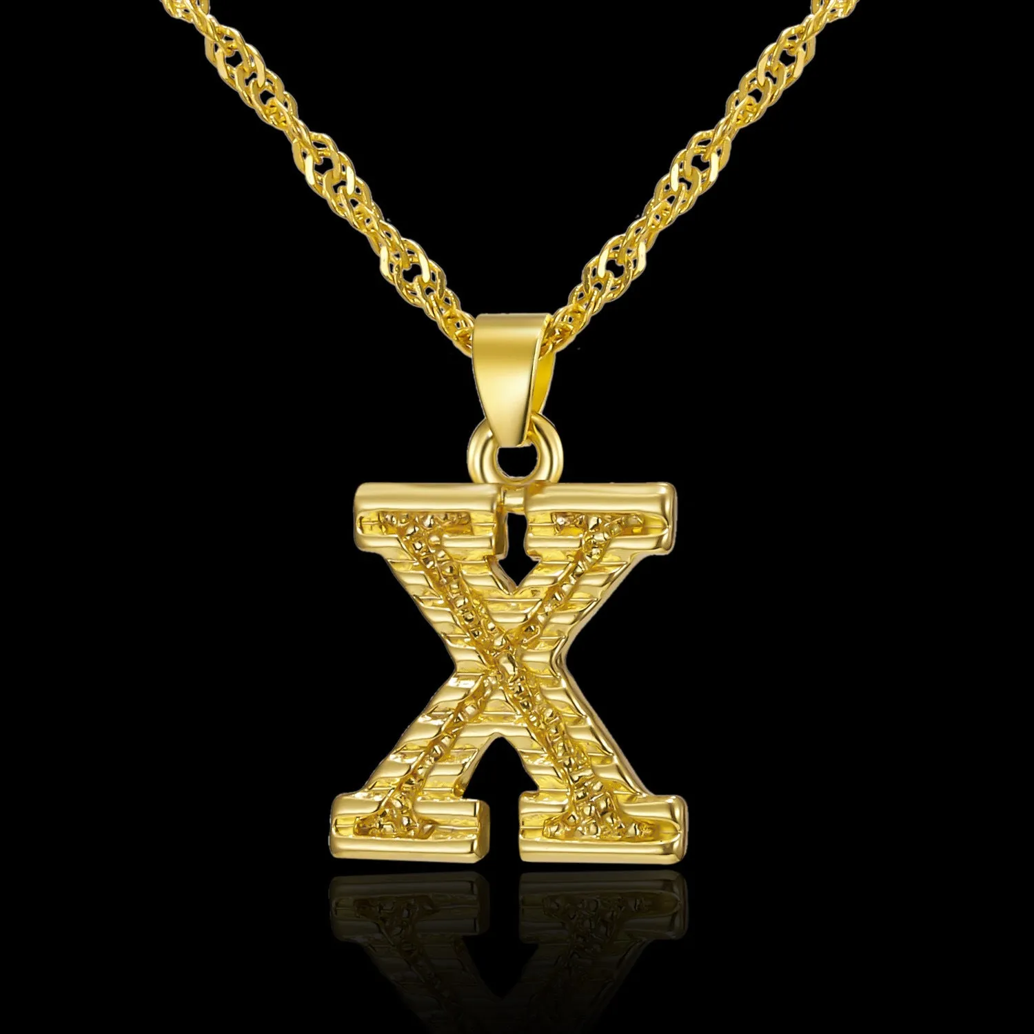 Creative 26 English Alphabet Pendant Necklace All-Match Item