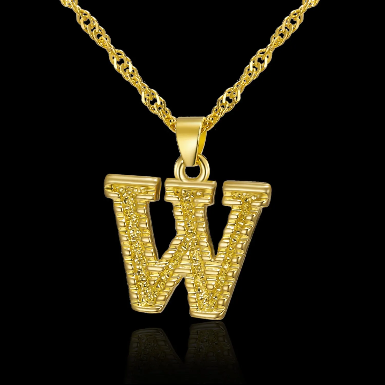 Creative 26 English Alphabet Pendant Necklace All-Match Item