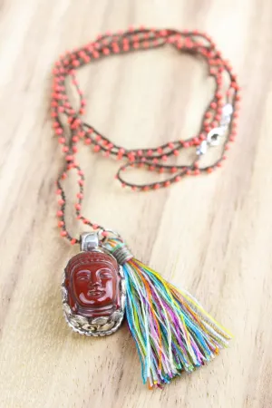 Creative Carnelian Buddha Necklace