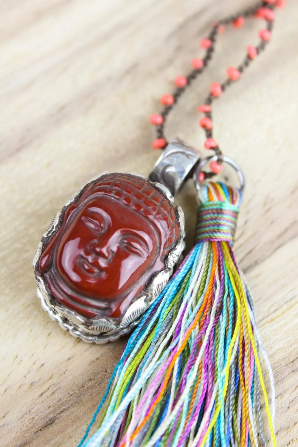 Creative Carnelian Buddha Necklace