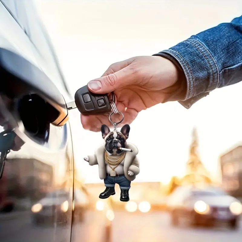 Creative Dog Pendant Decoration - Car Mirror, Backpack & Party Accessory