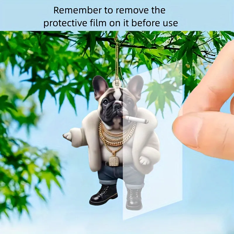 Creative Dog Pendant Decoration - Car Mirror, Backpack & Party Accessory