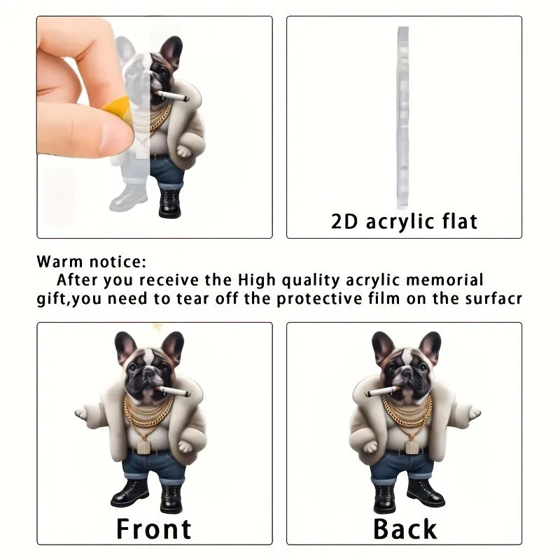 Creative Dog Pendant Decoration - Car Mirror, Backpack & Party Accessory