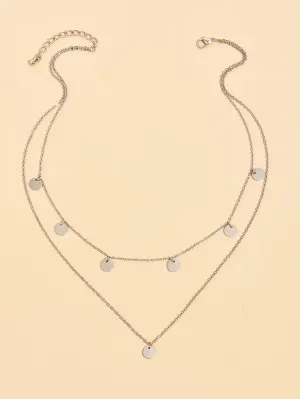 Creative Ladies Multi-layered Wearing Necklace Gold