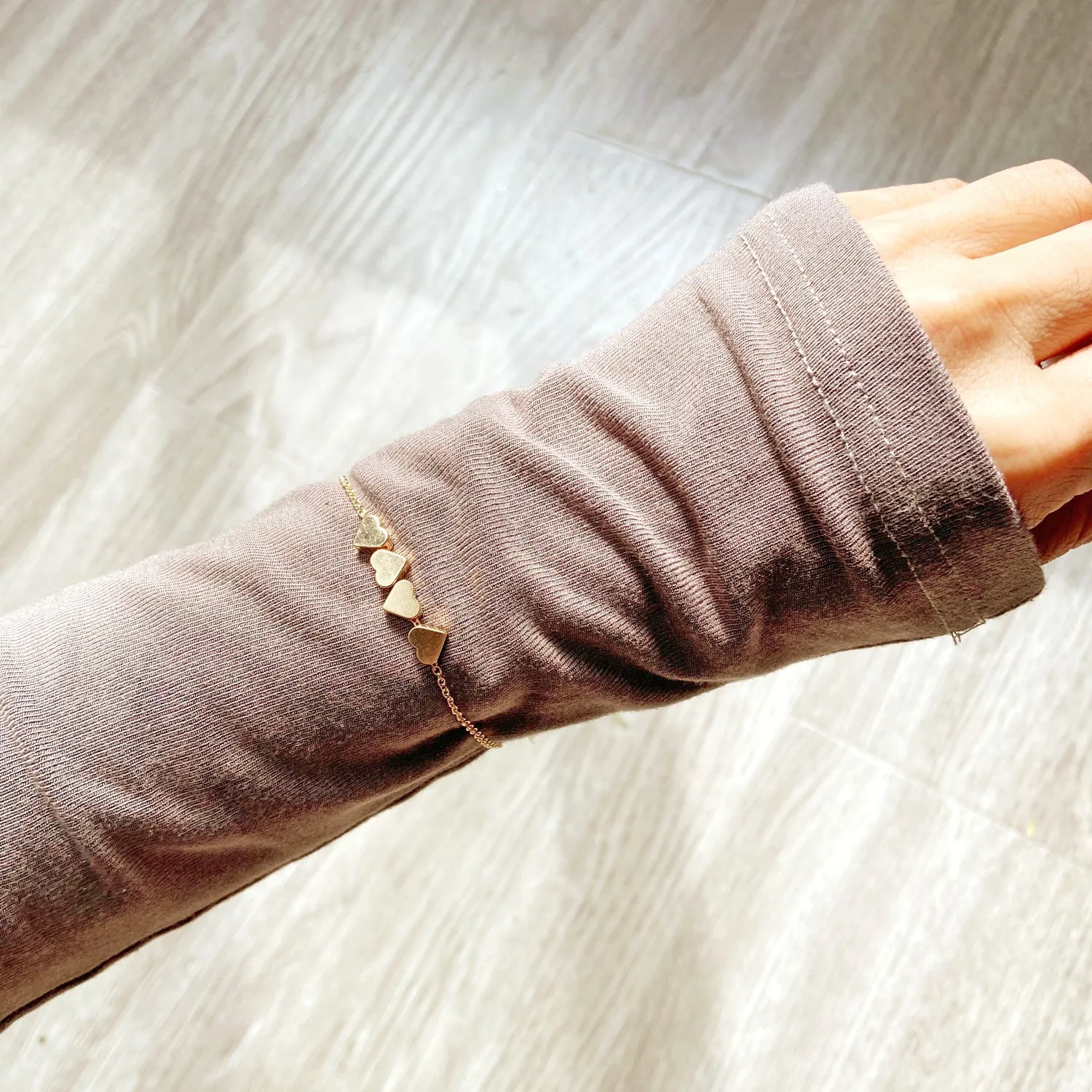 Creative Retro Simple Alloy Peach Heart Bracelet