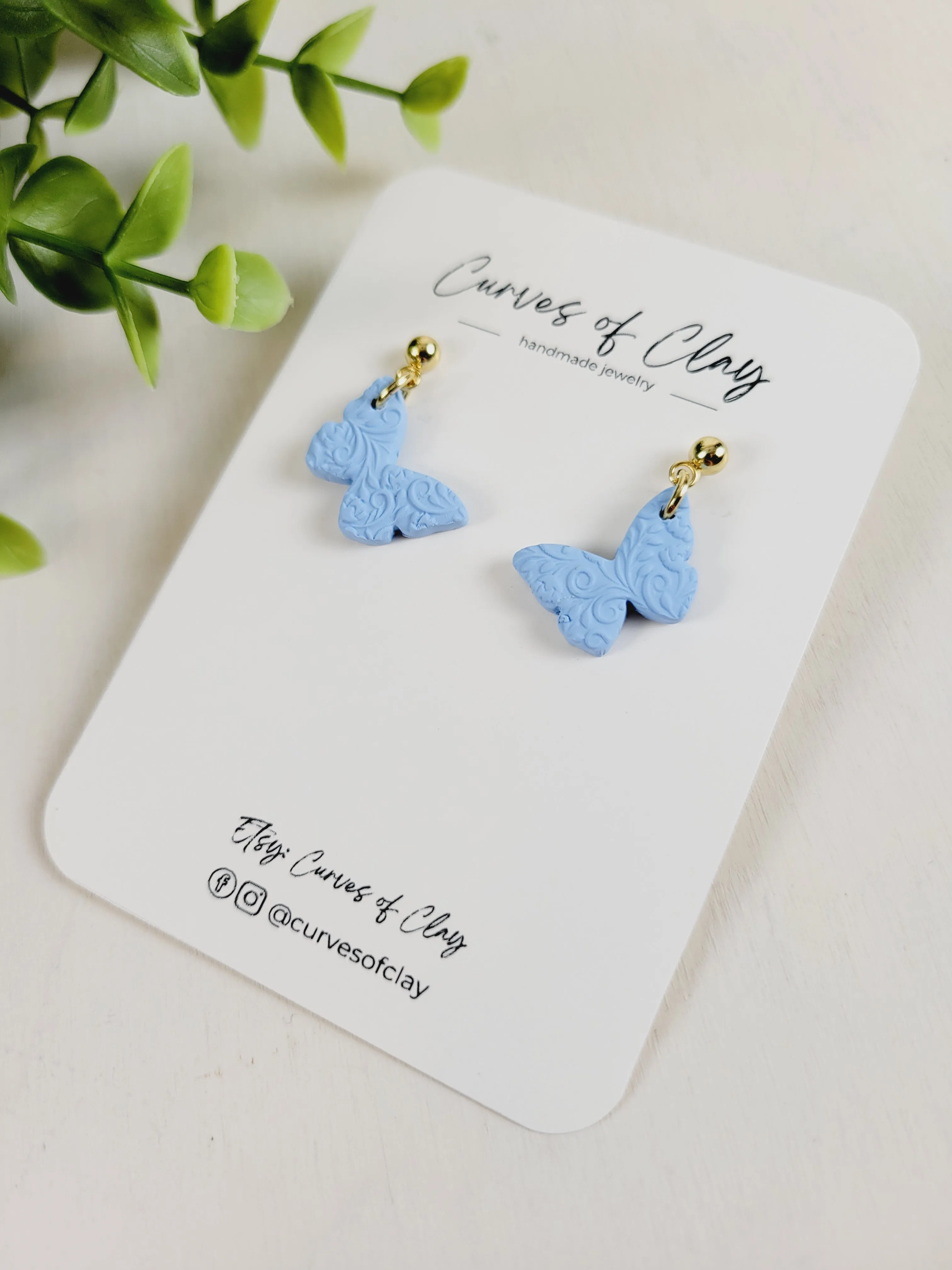 Curves of Clay, Everyday Dangle Earrings