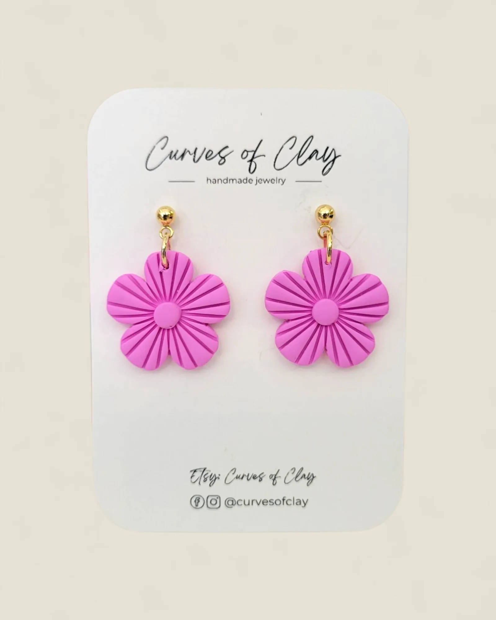 Curves of Clay, Everyday Dangle Earrings