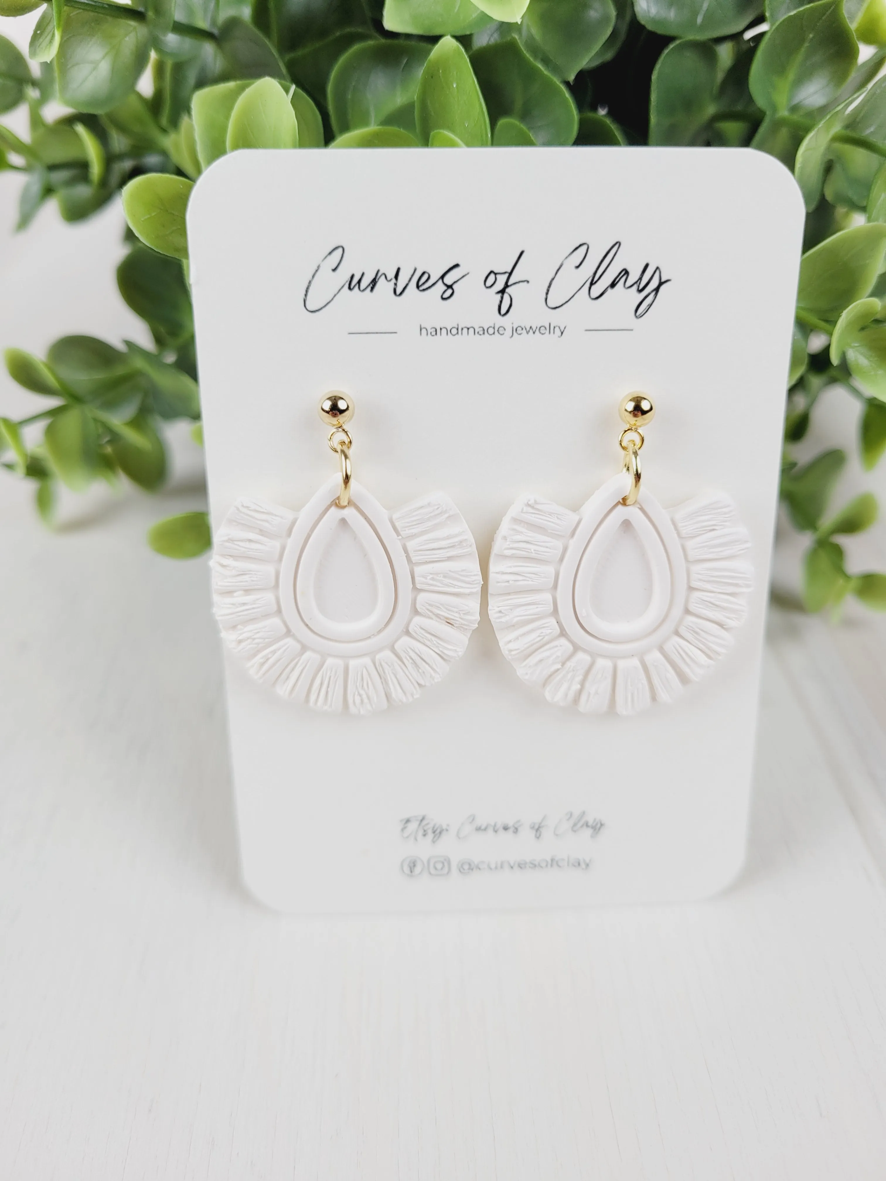 Curves of Clay, Everyday Dangle Earrings