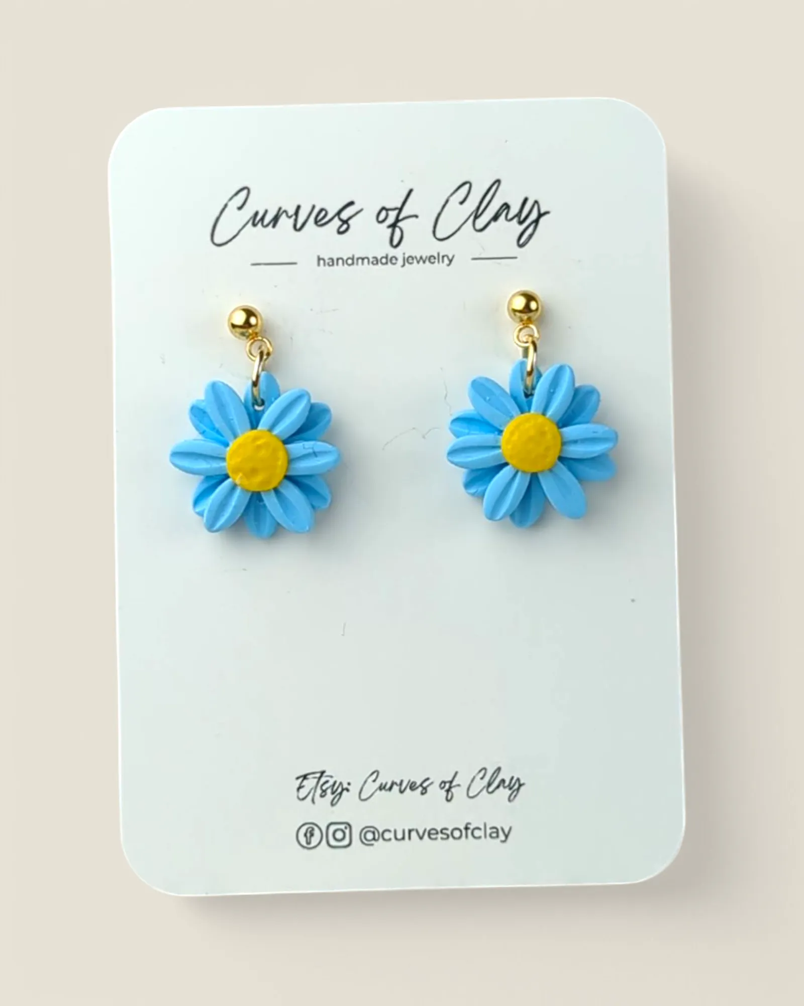 Curves of Clay, Everyday Dangle Earrings