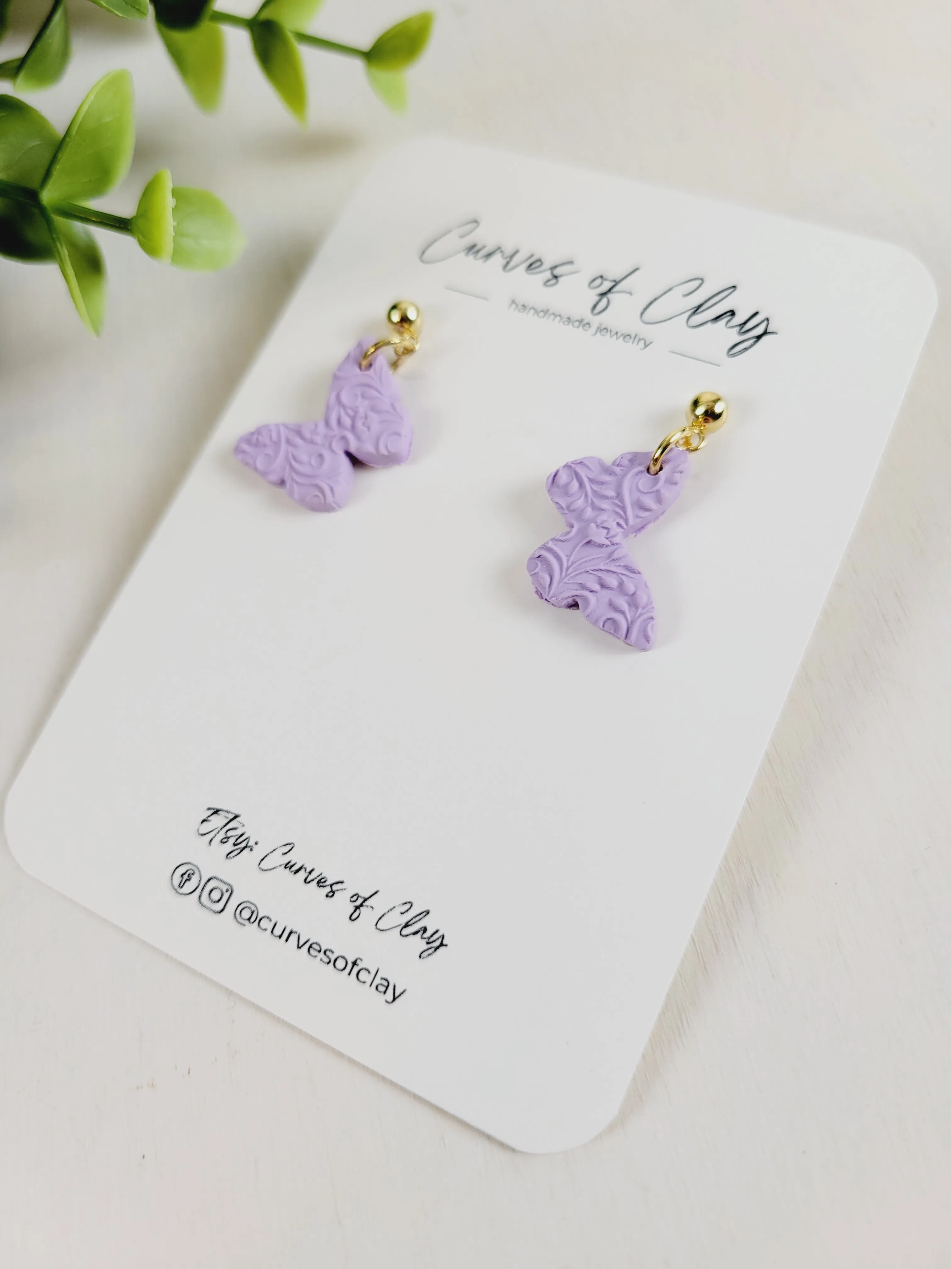 Curves of Clay, Everyday Dangle Earrings