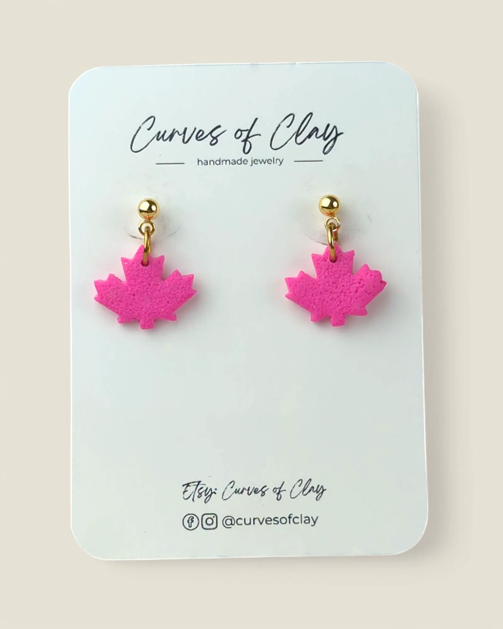 Curves of Clay, Everyday Dangle Earrings