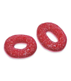 Damel Sour Strawberry Rings ( 2kg bag )