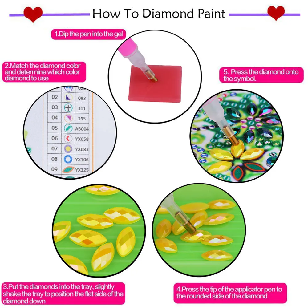 DIY Christmas Diamond Painting Wreath Pendant Wall Hanging Decor