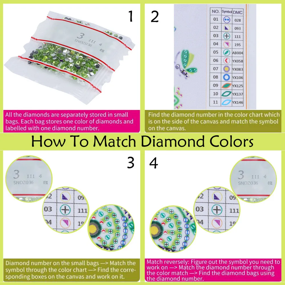 DIY Christmas Diamond Painting Wreath Pendant Wall Hanging Decor