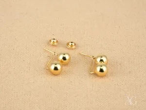Double Ball Earrings – Modern & Elegant