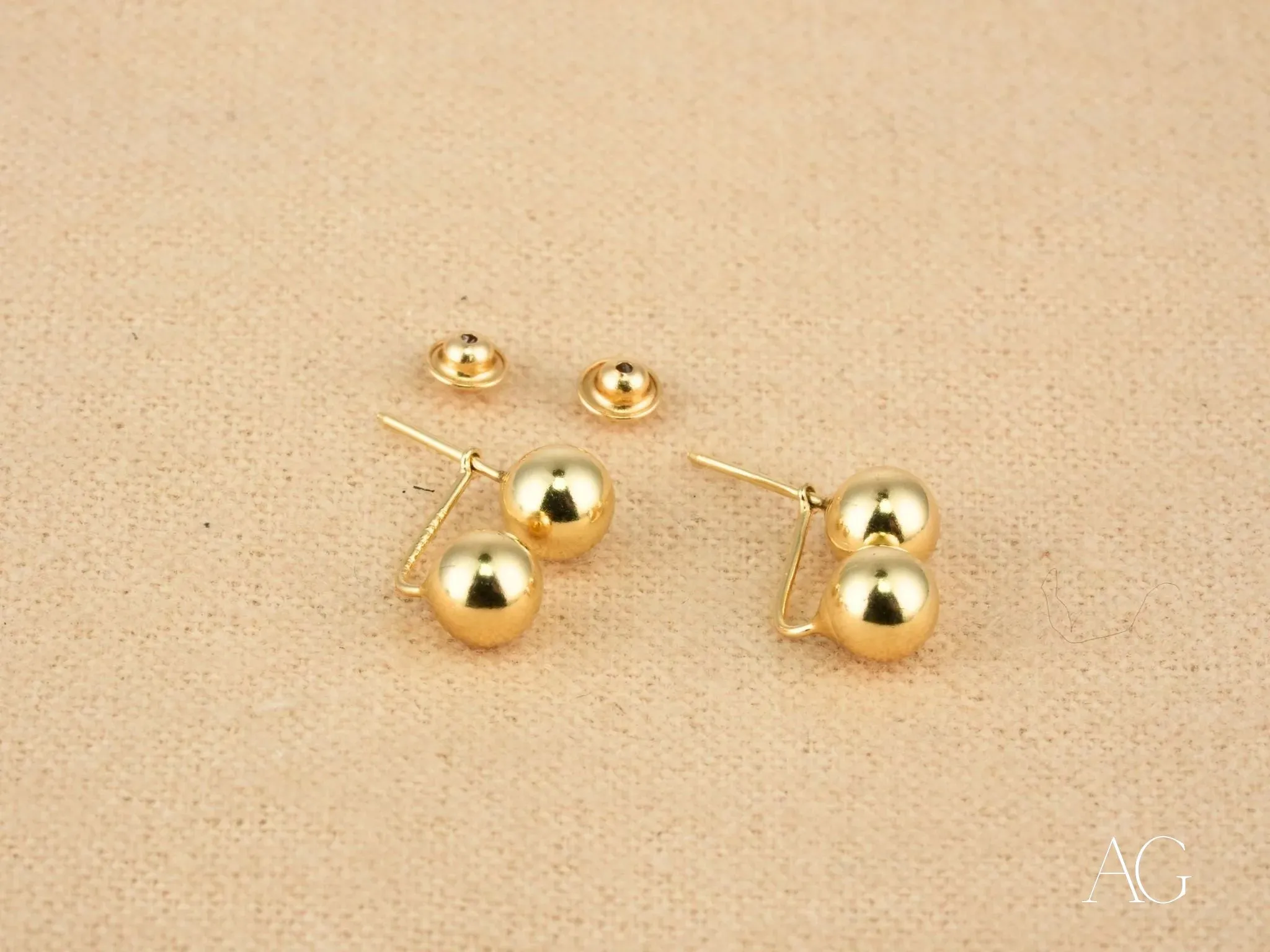 Double Ball Earrings – Modern & Elegant
