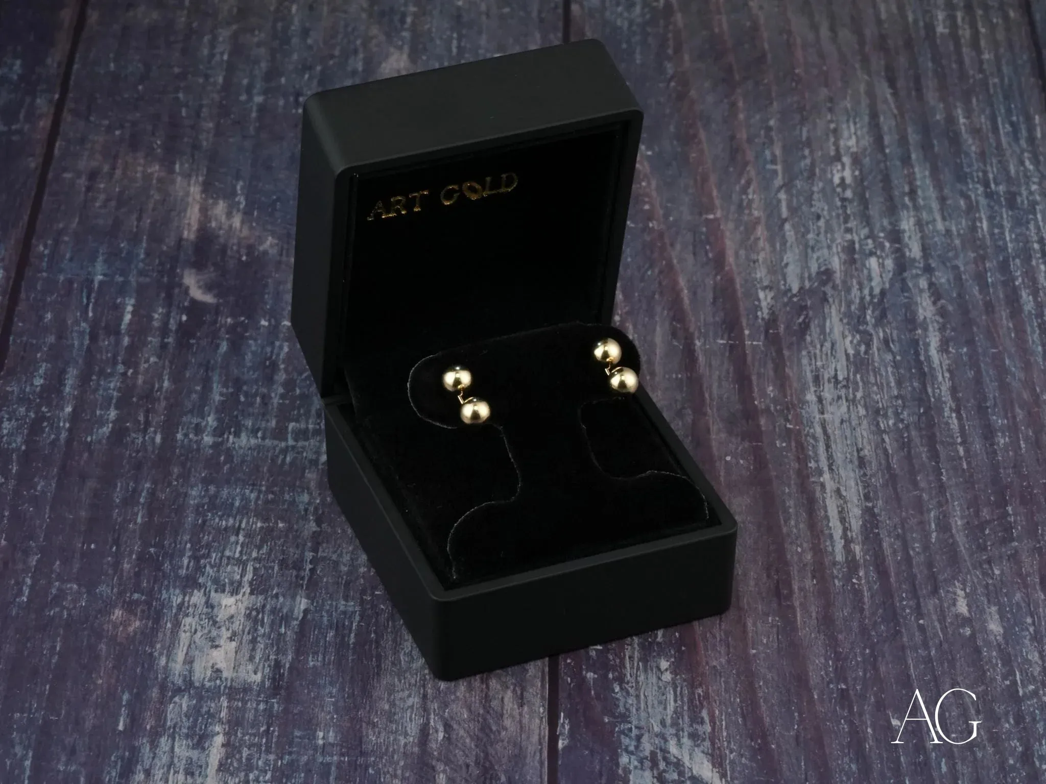 Double Ball Earrings – Modern & Elegant