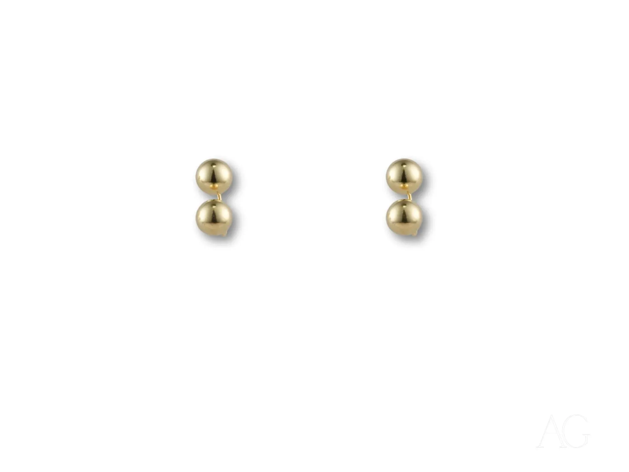 Double Ball Earrings – Modern & Elegant