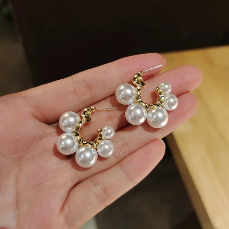 Elegant Gold Flower Earrings
