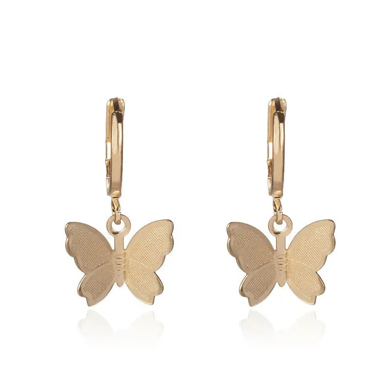 Elegant Gold Flower Earrings