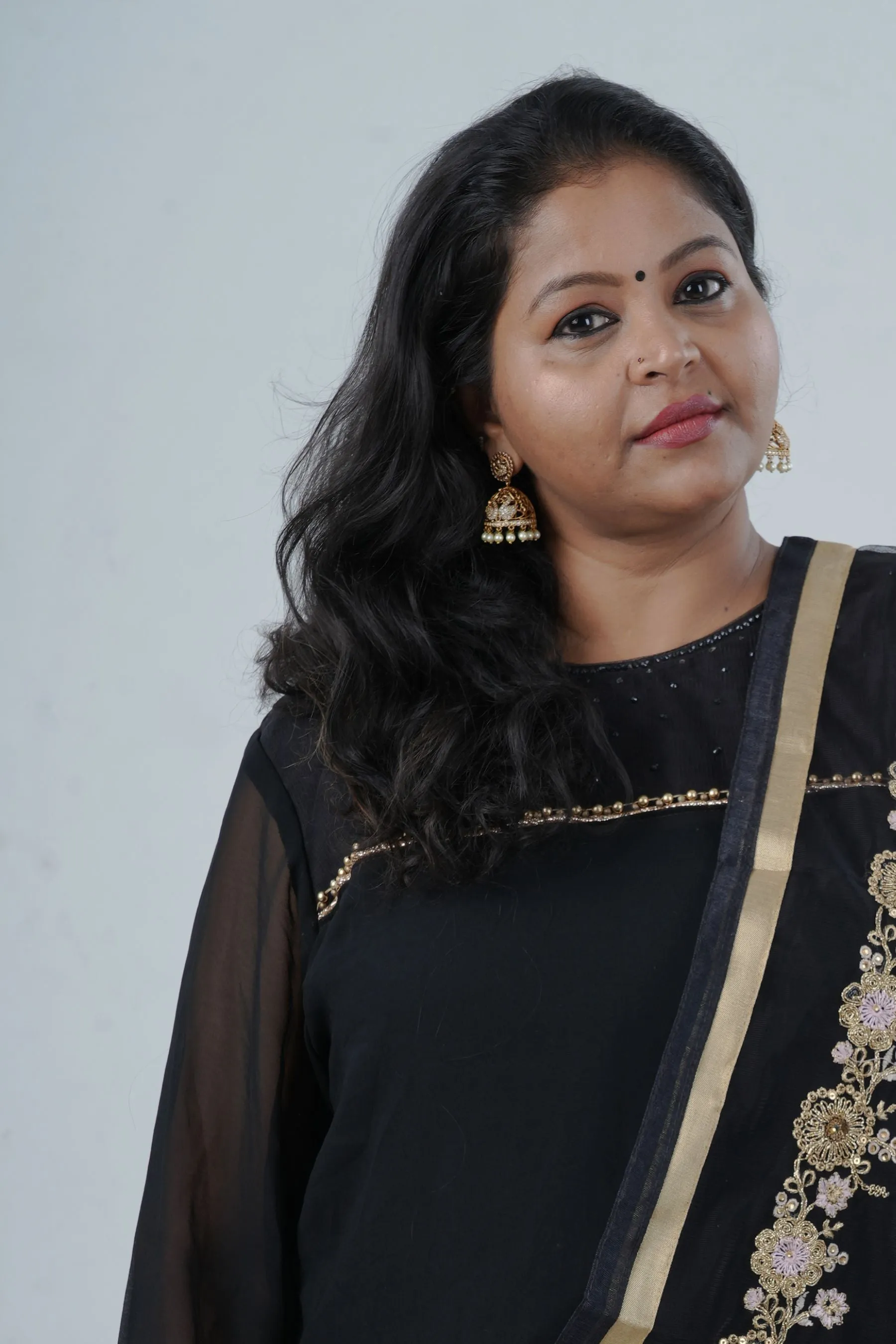 Elegant Golden Jhumka with Pearl Hangings by JCSFashions