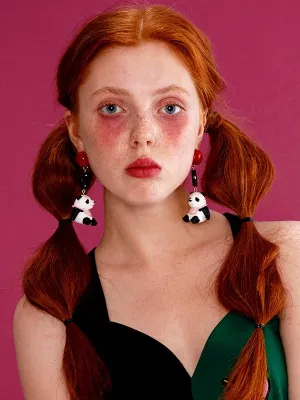 Elegant Panda Earrings