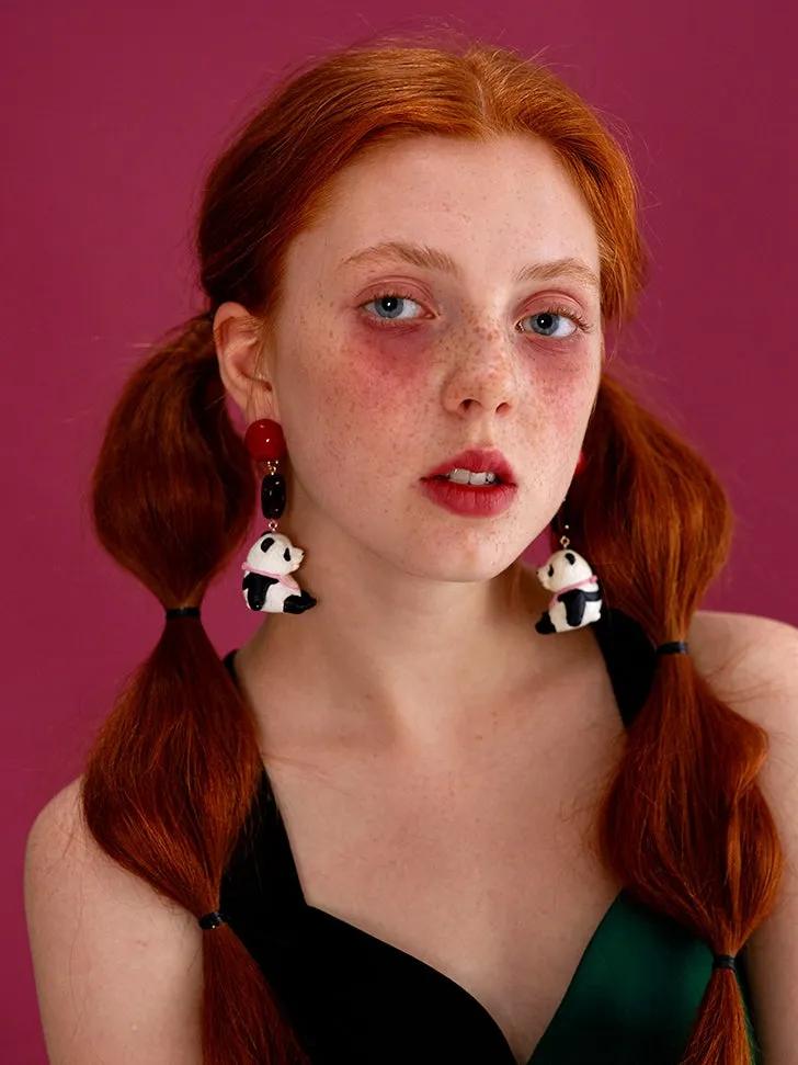 Elegant Panda Earrings