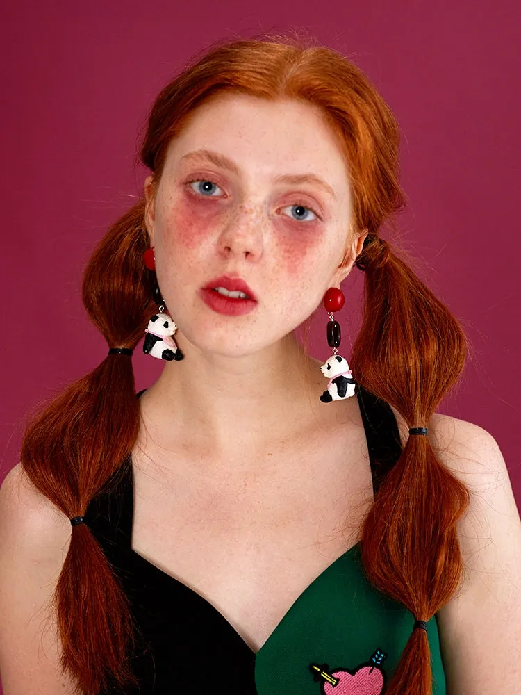 Elegant Panda Earrings