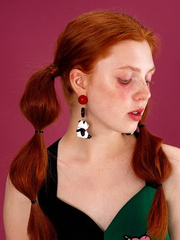 Elegant Panda Earrings