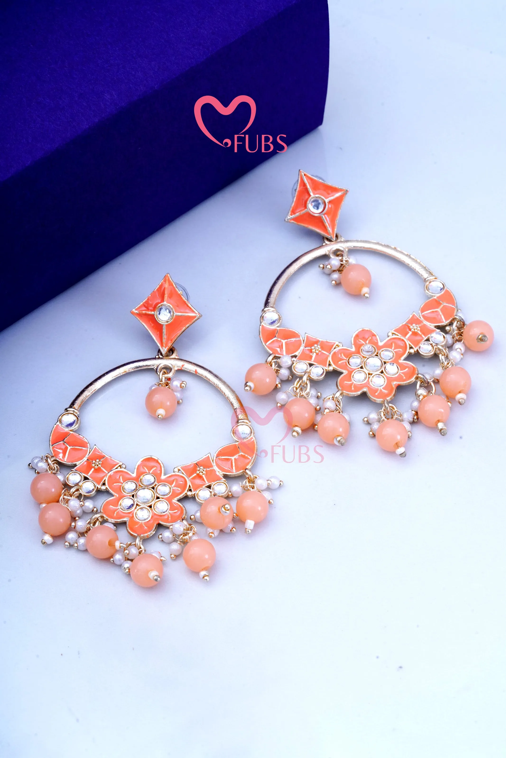 Elegant Round Ruby Drops