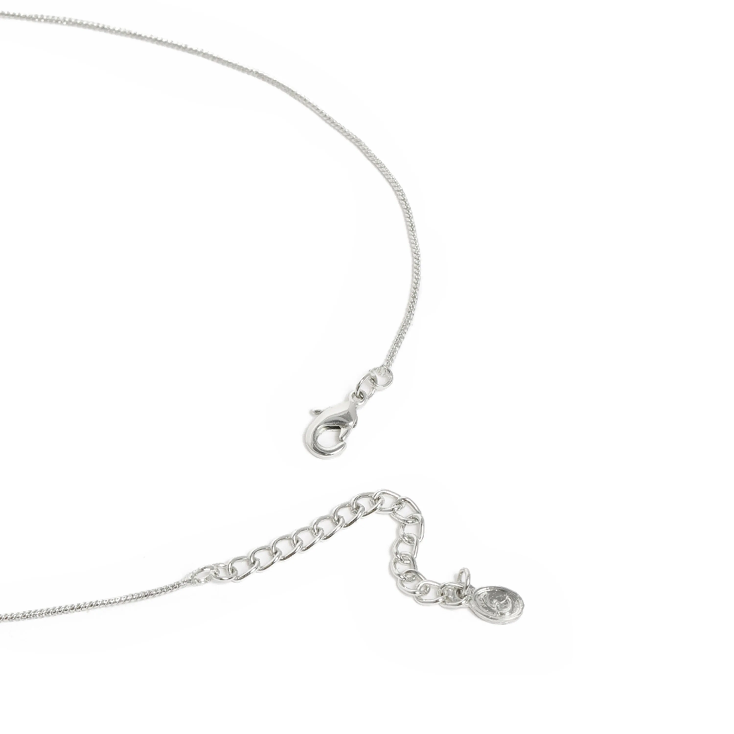 Estele Rhodium Plated CZ Attractive Pendant Set with Green Crystals for Women