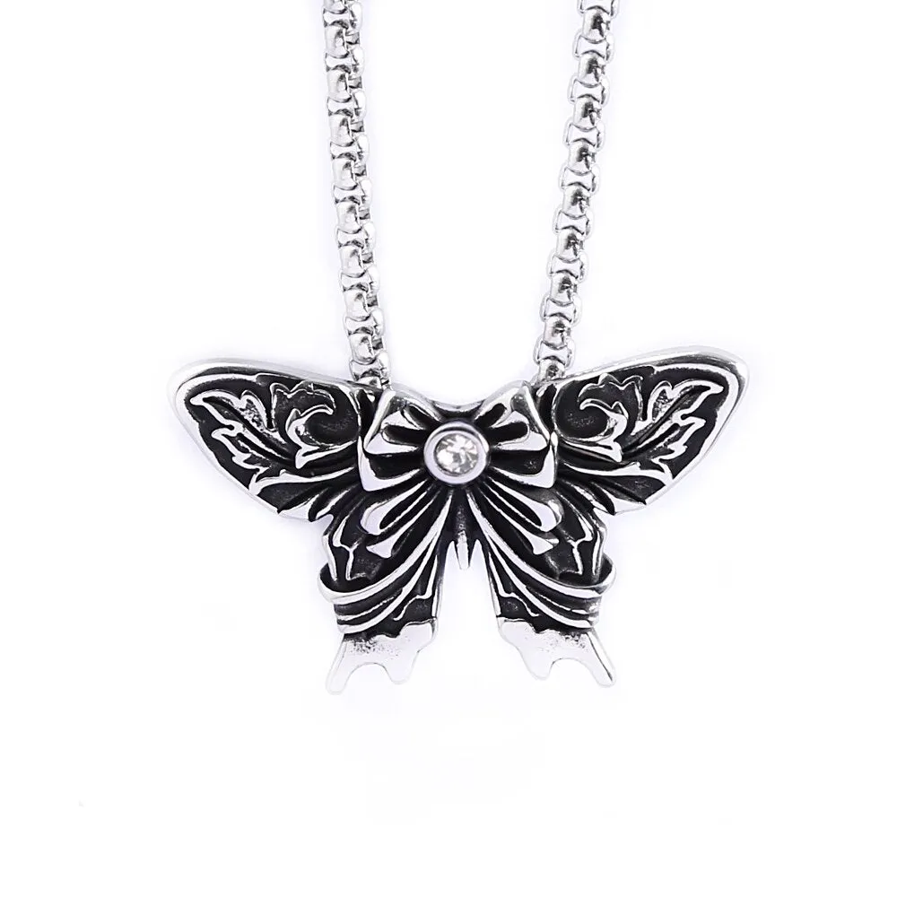 Fashion Creative Butterfly Wings Pendant Necklaces
