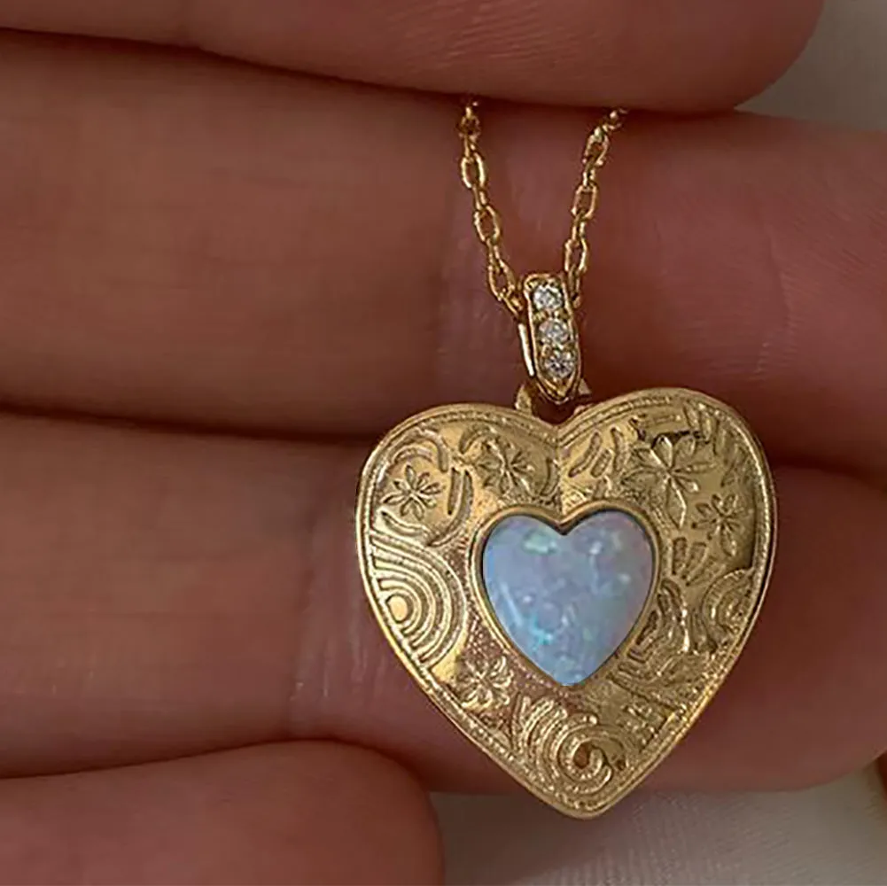 Fashion Personality Creative Ins Style Heart-shaped Necklace