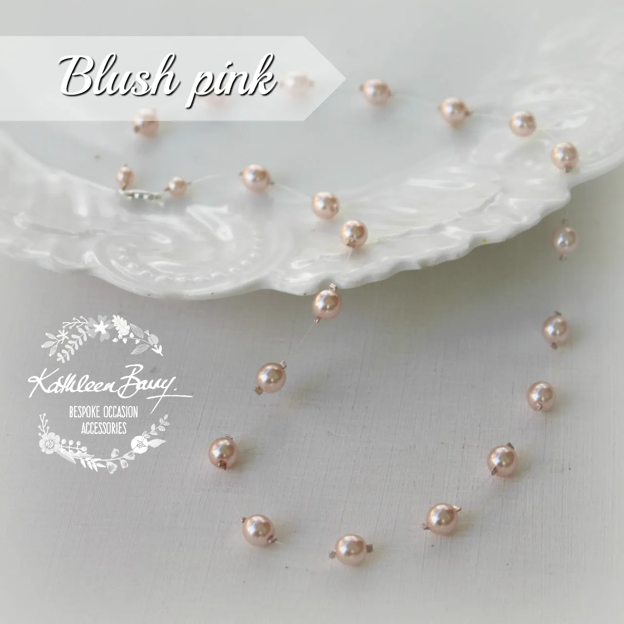 Floating pearl necklace - Assorted pearl colors retinue gift idea