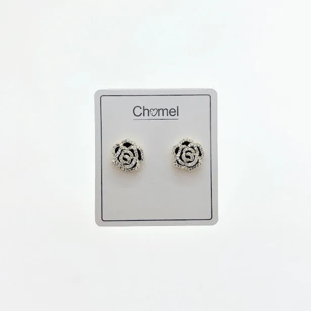 Flower Cubic Zirconia Earrings