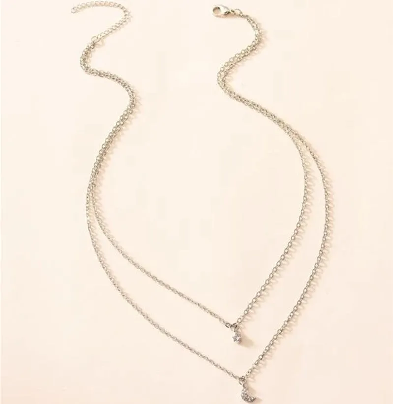 Geometric Clavicle Chain Creative Retro Simple Ring Necklace