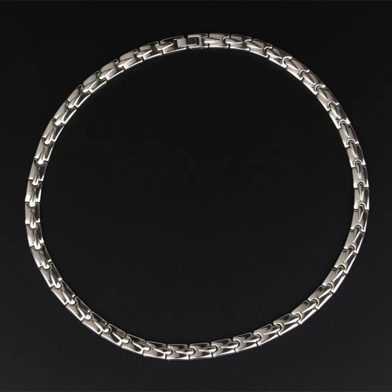 Gold Color Stainless Steel Long Chain Necklace For Men Women