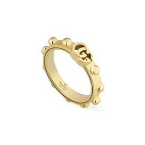 Gucci Yellow Gold Running GG Ring