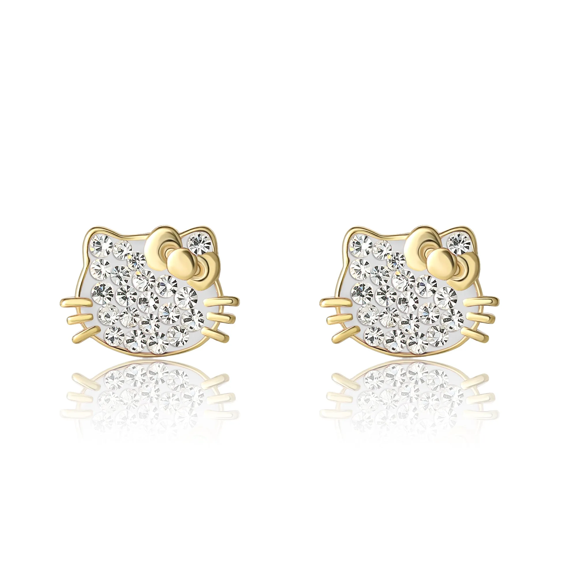 HELLO KITTY CRYSTAL STUDS