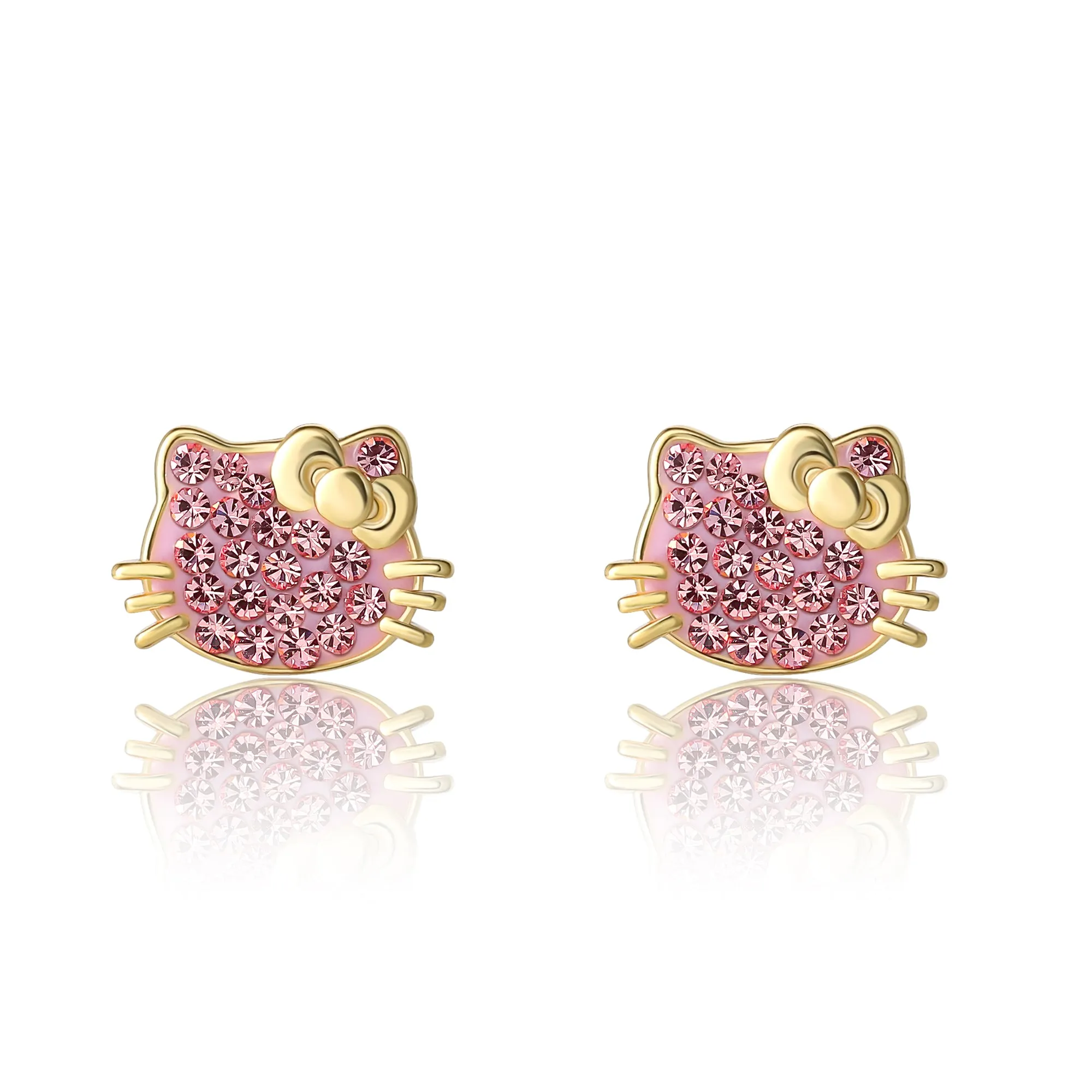 HELLO KITTY CRYSTAL STUDS