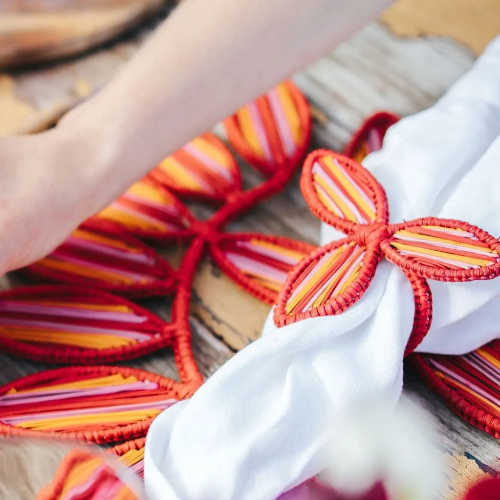 Hoja Woven Napkin Rings (Set of 4)
