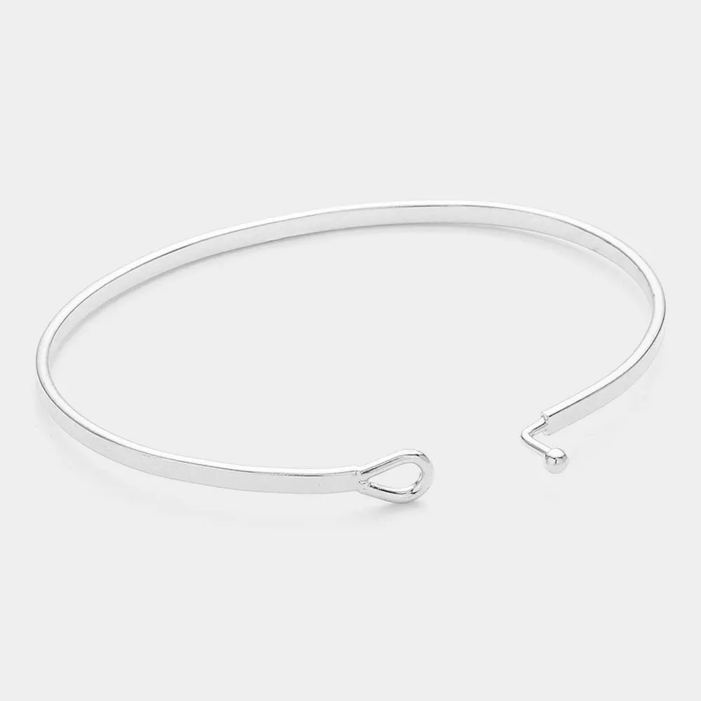 iLLASPARKZ "Beautiful Mess" Brass Thin Metal Hook Bracelet