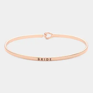 iLLASPARKZ "Bride" Thin Brass Metal Hook Bracelet