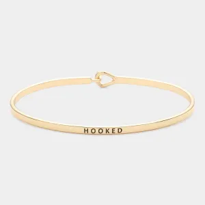iLLASPARKZ "Hooked" Thin Brass Metal Hook Bracelet