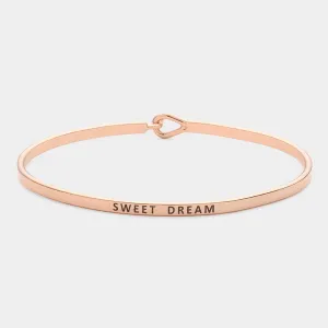 iLLASPARKZ "Sweet Dream" Thin Brass Metal Hook Bracelet