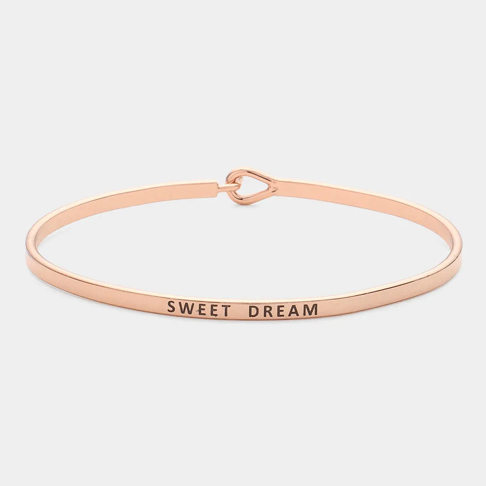 iLLASPARKZ "Sweet Dream" Thin Brass Metal Hook Bracelet