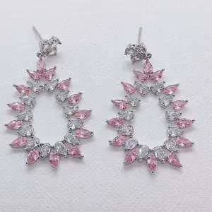 JULIET- PINK RAIN DROP EARRINGS