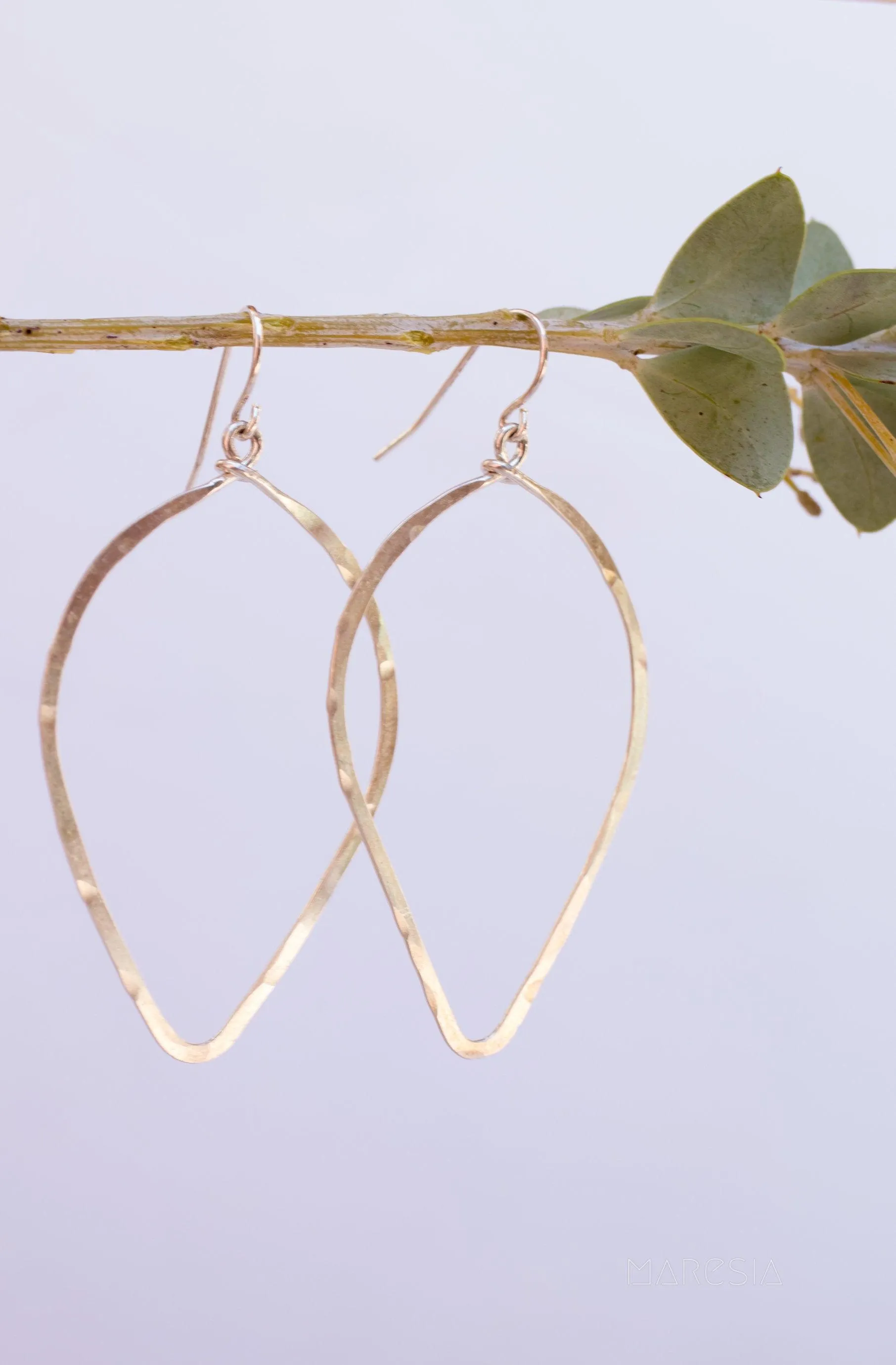 Large Tear Drop Earrings ~Gold Filled or Sterling Silver 925~ME097