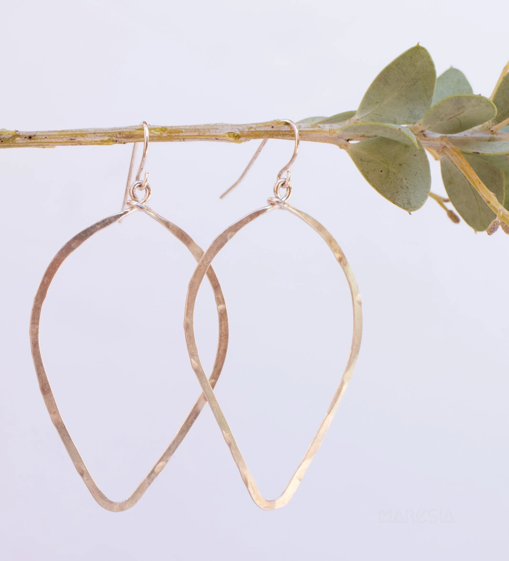 Large Tear Drop Earrings ~Gold Filled or Sterling Silver 925~ME097